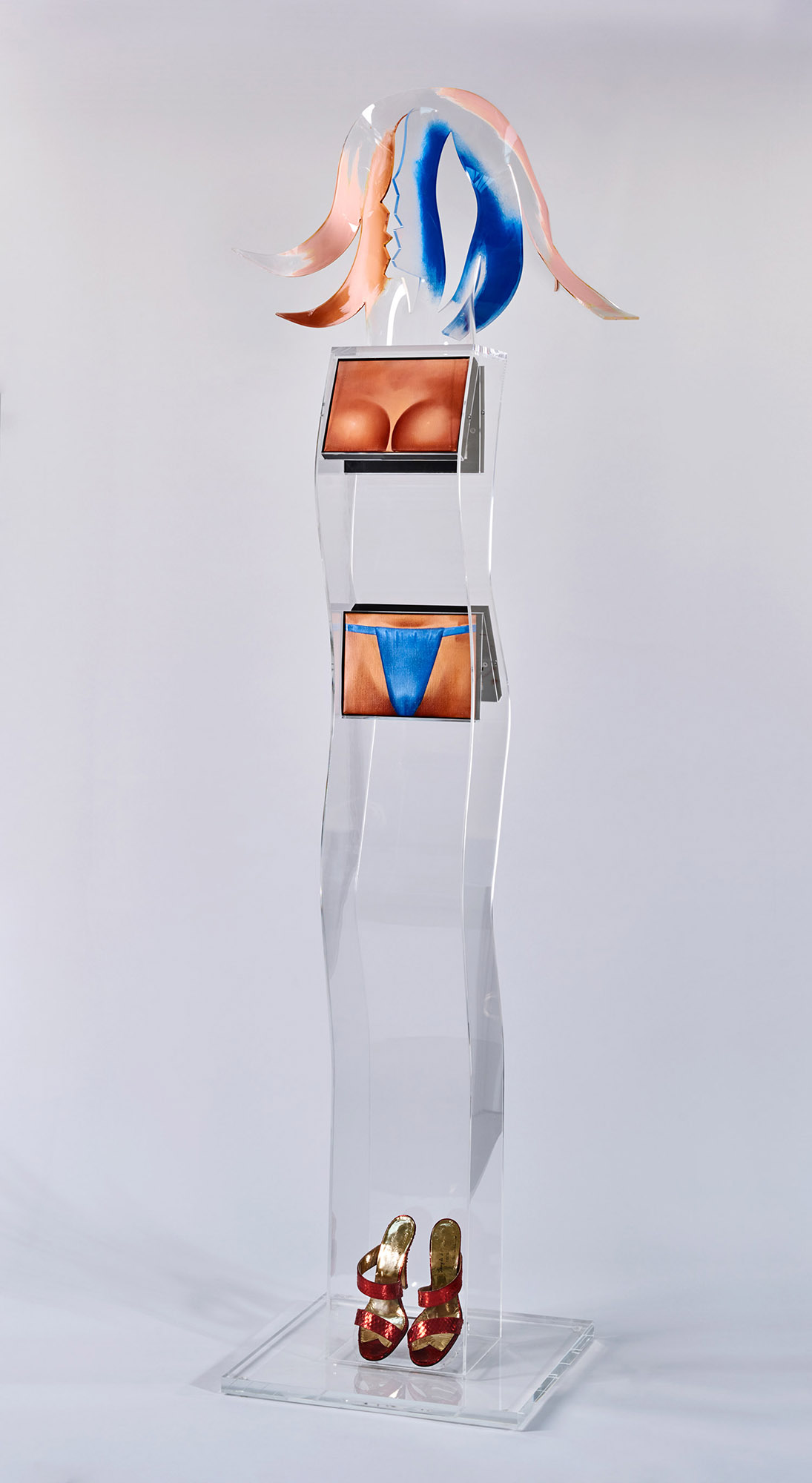 Figure with small paintings inside (TITLE TBC)